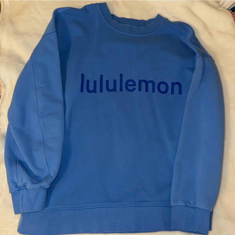 lululemon athletica Blue Logo Sweatshirt